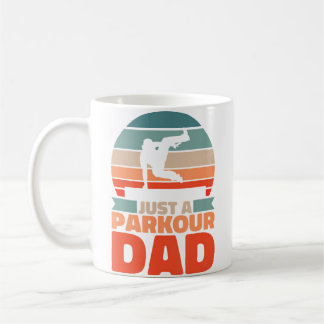 Mug Papa de course libre rétro Runner vintage Juste un