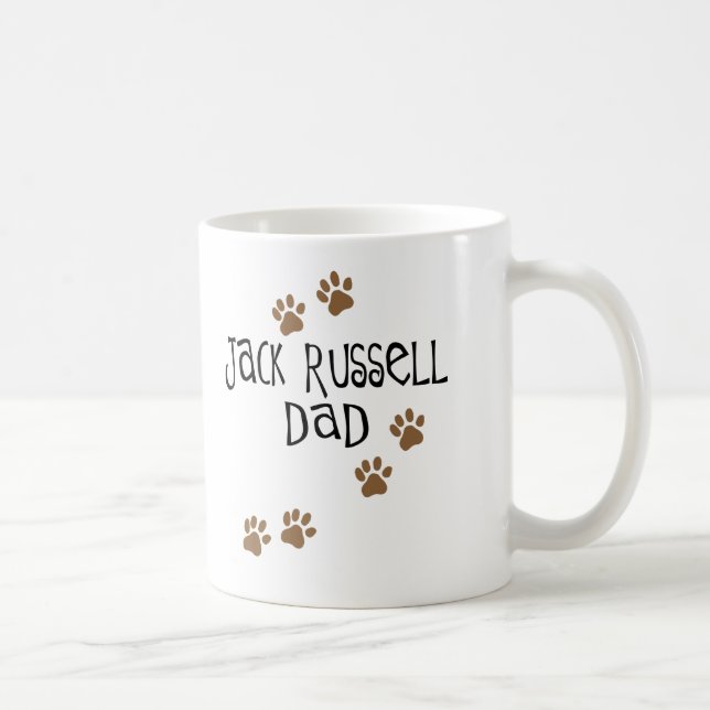 Mug Papa de Jack Russell (Droite)