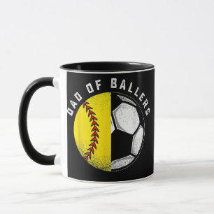 Mug Papa de joueurs de balle Père Fils Softball Joueur
