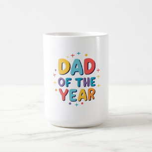 Mug Papa de l’année - Drôle cadeau de fête du Père