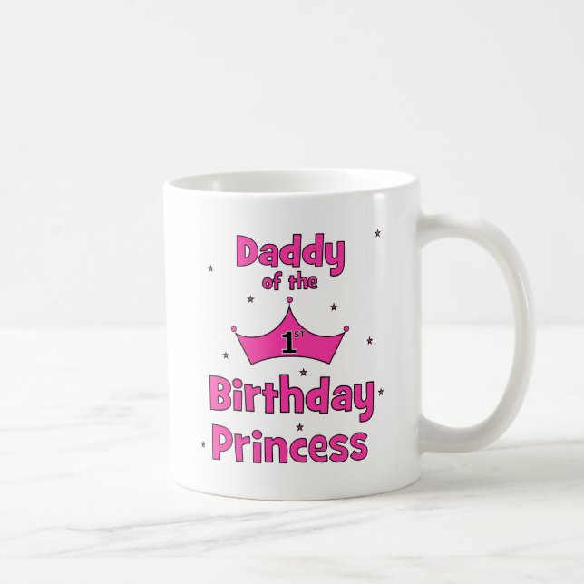 Mug Papa de la ?ère princesse d'anniversaire ! (Droite)