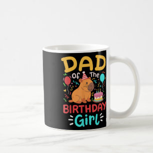 Mug Papa de la fille d'anniversaire Enfants Capybara m