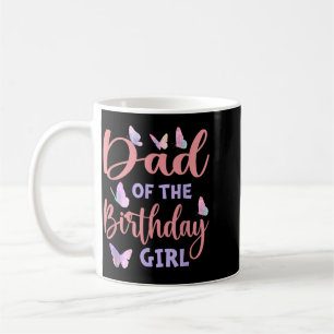 Mug Papa de la fille d'anniversaire Papillon Famille A