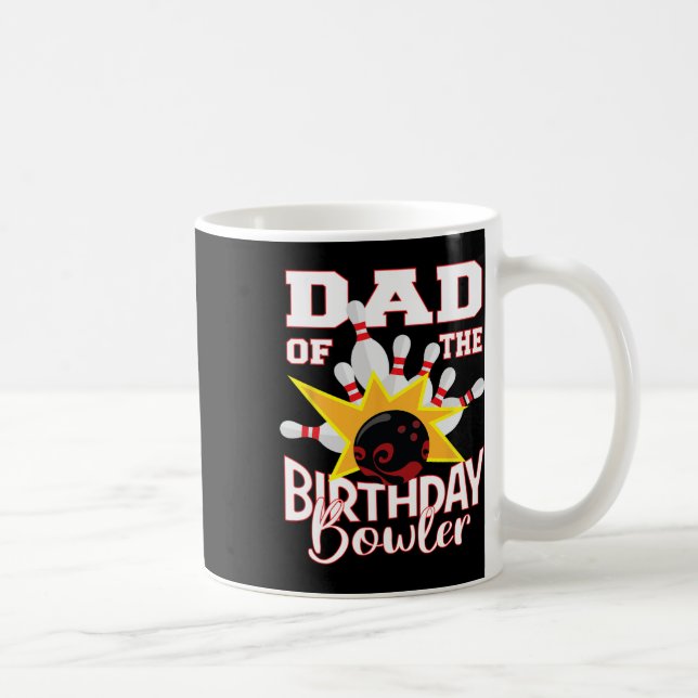 Mug Papa De L'Anniversaire Bowler Kid Bowling Party (Droite)