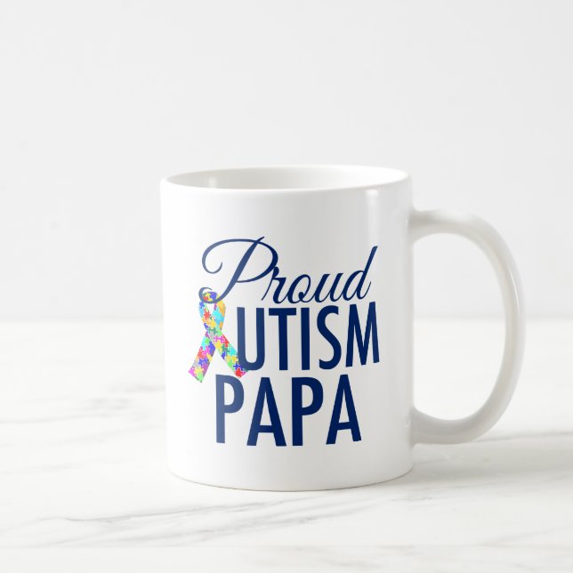 Mug Papa de l'autisme fier (Droite)