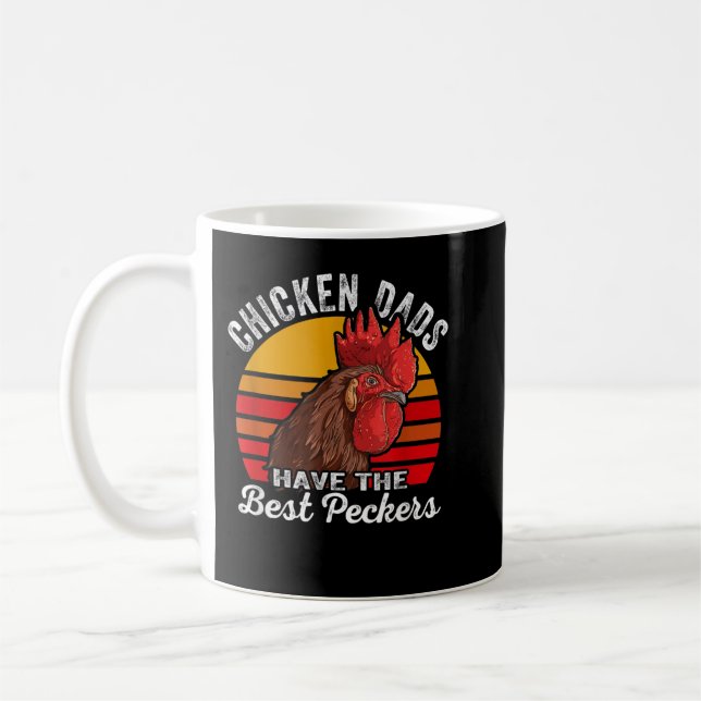 Mug Papa De Poulet Comme Un Père Régulier Agricole Vol (Gauche)