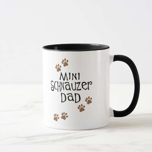 Mug Papa de Schnauzer miniature (Droite)