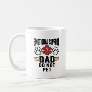 Mug Papa de soutien émotionnel Ne pas caresser Vintage