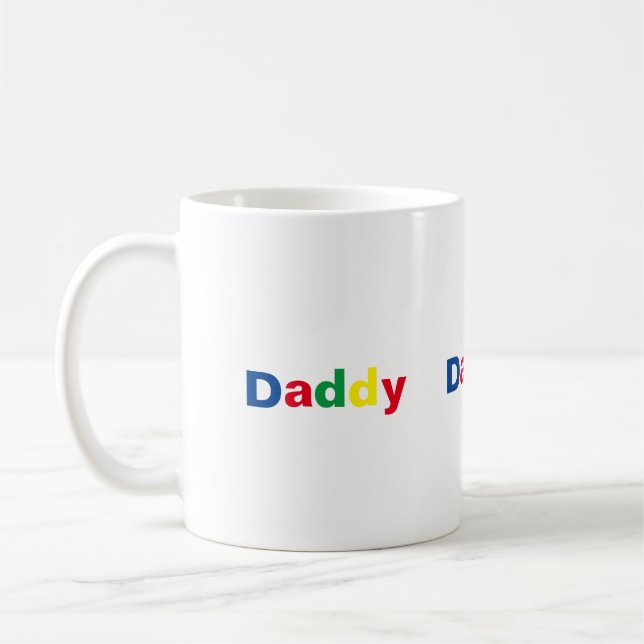 Mug Papa de style moderne (Gauche)