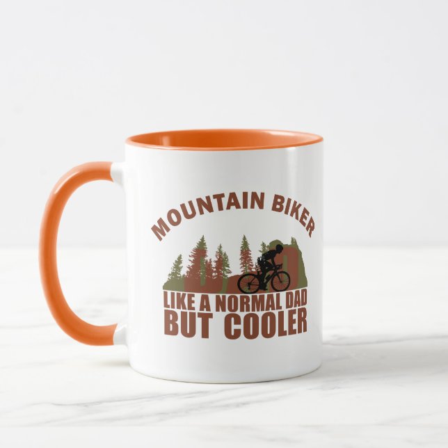 Mug Papa de VTT drôle (Gauche)
