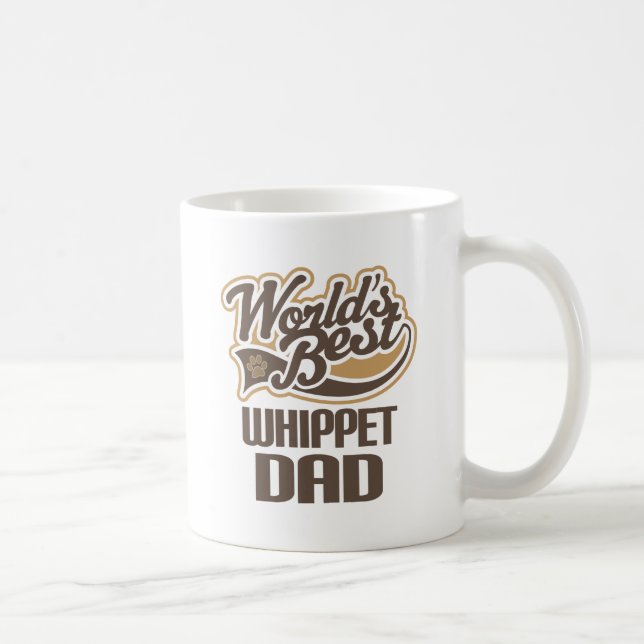 Mug Papa de whippet (mondes meilleurs) (Droite)