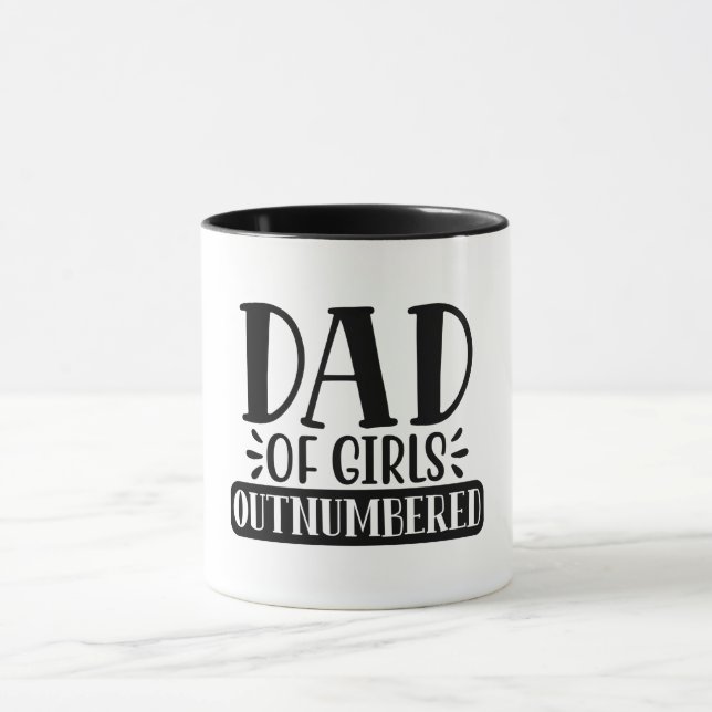 Mug Papa des filles en plus grand nombre (Centre)