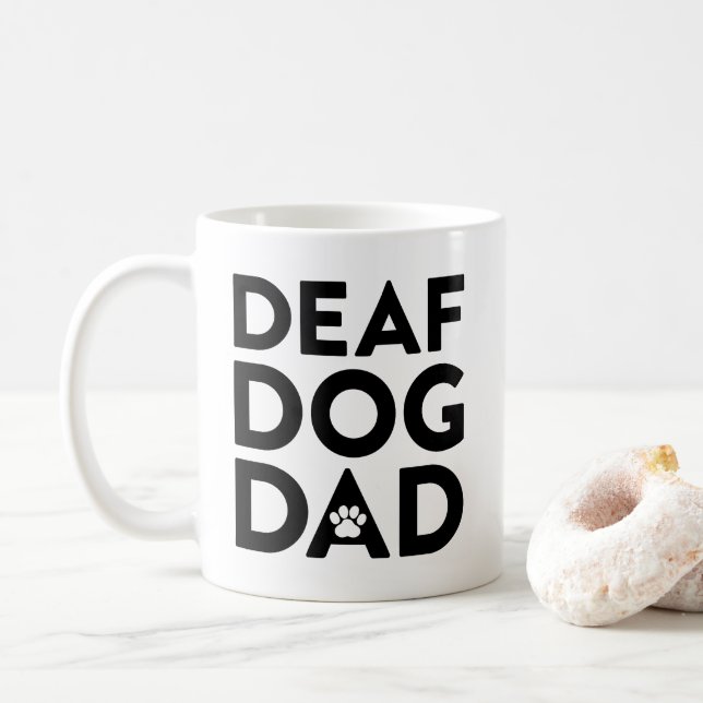 Mug Papa du chien sourd (Avec donut)