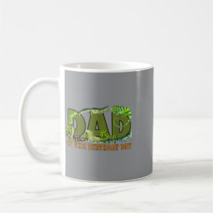 Mug Papa du garçon d'anniversaire reptiles thème lézar