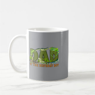 Mug Papa du garçon d'anniversaire reptiles thème lézar