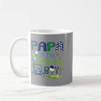 Mug Papa du garçon qui fête son anniversaire avec un t
