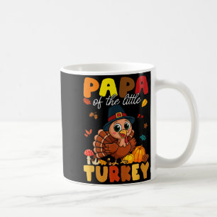 Mug Papa du petit dindon de la fête de Thanksgiving po
