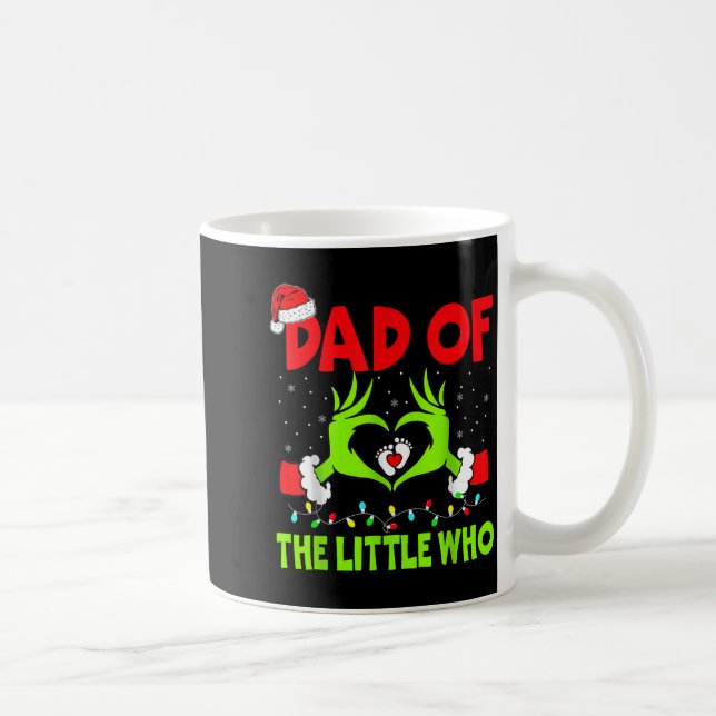 Mug Papa du petit qui annonce une grossesse pour Noël  (Droite)