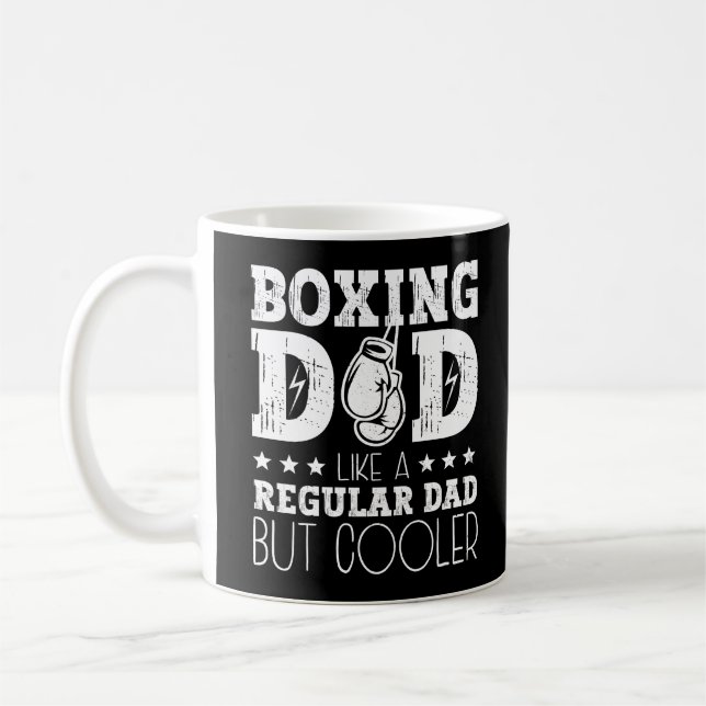 Mug Papa En Boxe Comme Un Père Régulier Mais Glacière (Gauche)