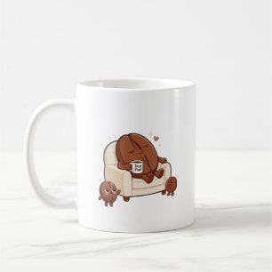 Mug Papa endormi mignon haricot de café