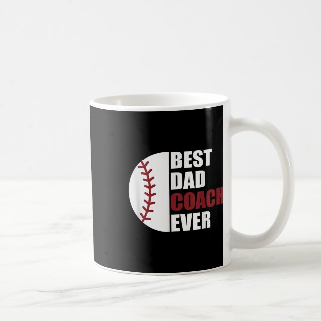 Mug Papa Entraîneur Fête des pères De Baseball Ever Ba (Droite)