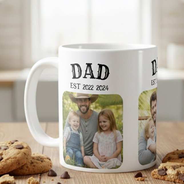 Mug Papa Est 3 Photo (Créateur téléchargé)