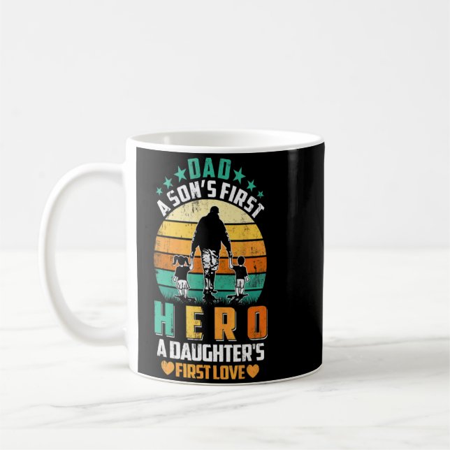 Mug Papa est le premier héros d'un fils Un premier amo (Gauche)