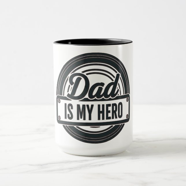 Mug Papa est mon héros (Centre)