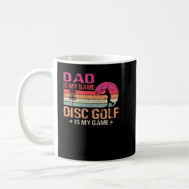 Mug Papa Est Mon Nom Disk Golf Est Mon Jeu (Gauche)