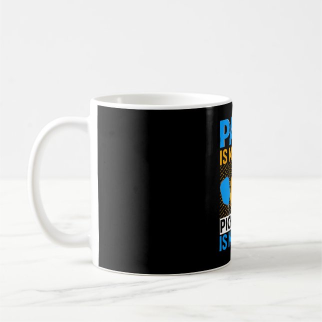 Mug Papa Est Mon Nom Pickleball Est Mon Jeu (Gauche)