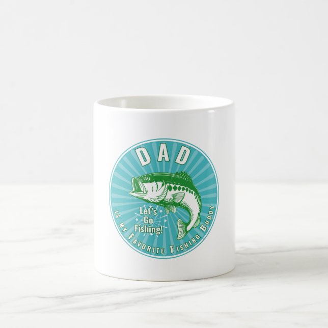 Mug "Papa est mon pote de pêche" (Centre)