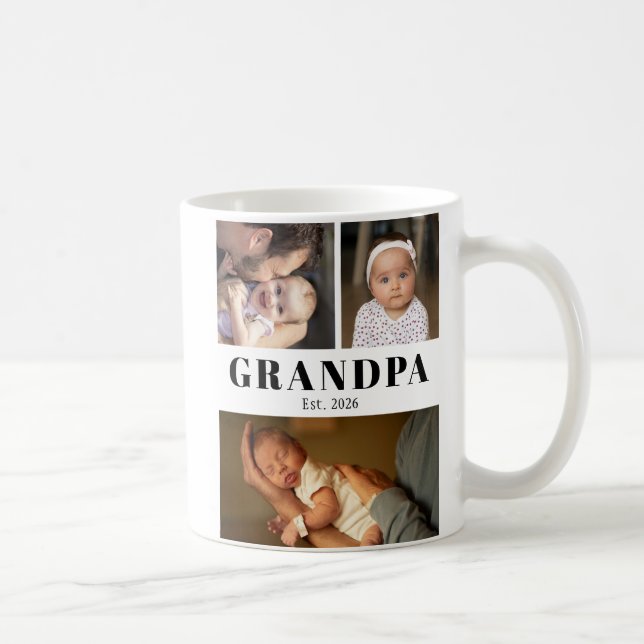 Mug Papa et père année de création 6 Photos (Droite)