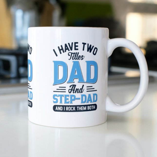 Mug Papa et un pas papa Design de typographie rétro (Créateur téléchargé)