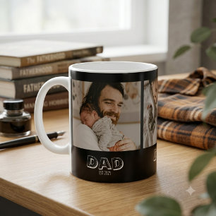 Mug Papa Établit 3 Cadeau Photo Souvenir de Père