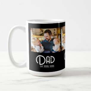 Mug Papa Établit 3 Texte Grunge Photo