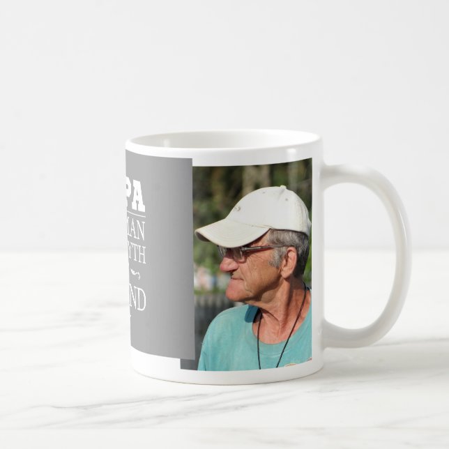 Mug Papa fait sur commande de photo la légende (Droite)
