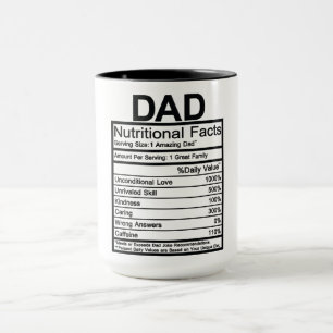 Mug Papa - Faits nutritionnels