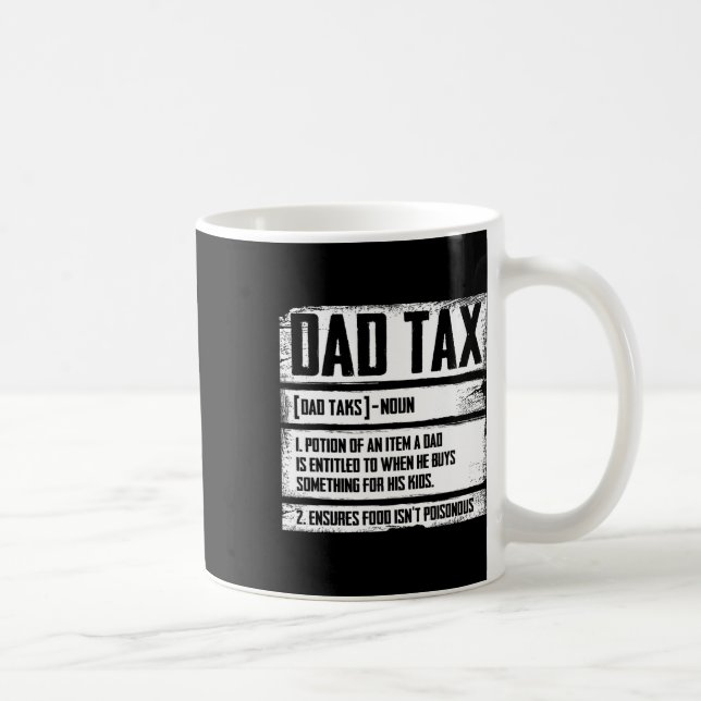 Mug Papa Fête des pères De Définition De L'Impôt Pour  (Droite)