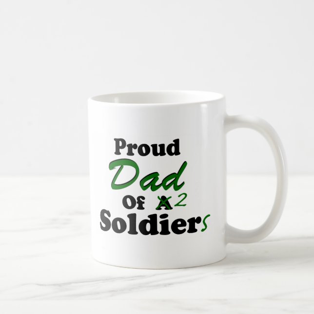 Mug Papa fier de 2 soldats (Droite)