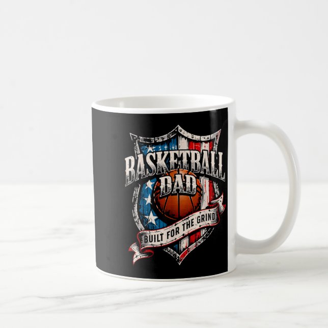 Mug Papa fier de basket rétro - Construit pour la pein (Droite)