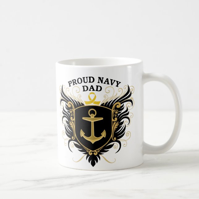 Mug Papa fier de marine (Droite)