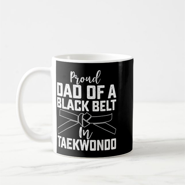 Mug Papa fier d'un ceinture noire de Taekwondo - Papas (Gauche)