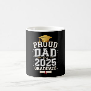 Mug Papa fier d'un diplômé de 2025 Famille remise de d
