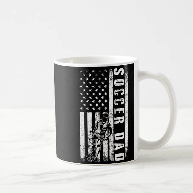 Mug Papa Footballeur Drapeau États-Unis Équipe de Foot (Droite)