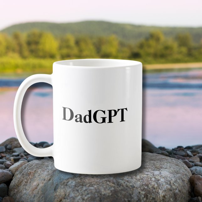 Mug Papa Funny Anniversaire PapaGPT Powered by AI & Pa (Créateur téléchargé)