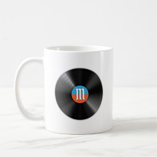 Mug Papa Golf Scramble Rétro Vinyle Monogramme Nom
