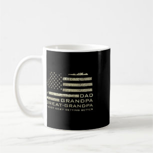 Mug Papa Grand-père Arrière-grand-père Drapeau américa