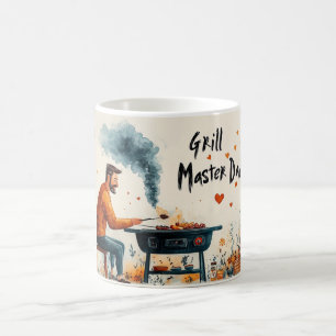Mug Papa Grill Master Cadeau Amusant de BBQ pour la Fê