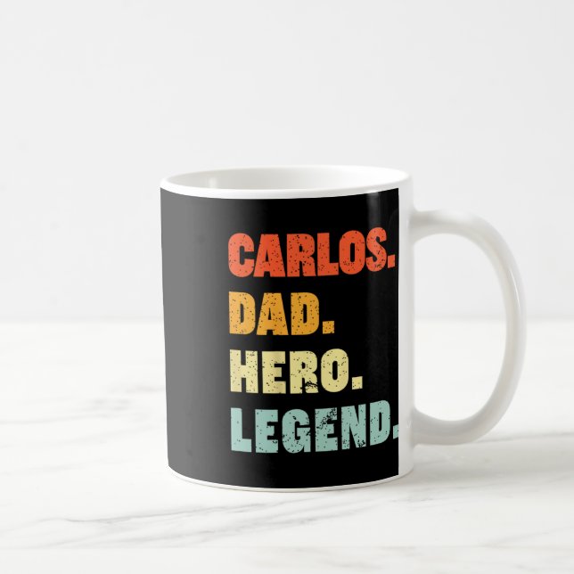 Mug Papa Hero Legend Personnalisé Nom Pères D (Droite)