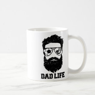 Mug Papa hockey sur gazon Cheveux décoiffés Barbe Papa
